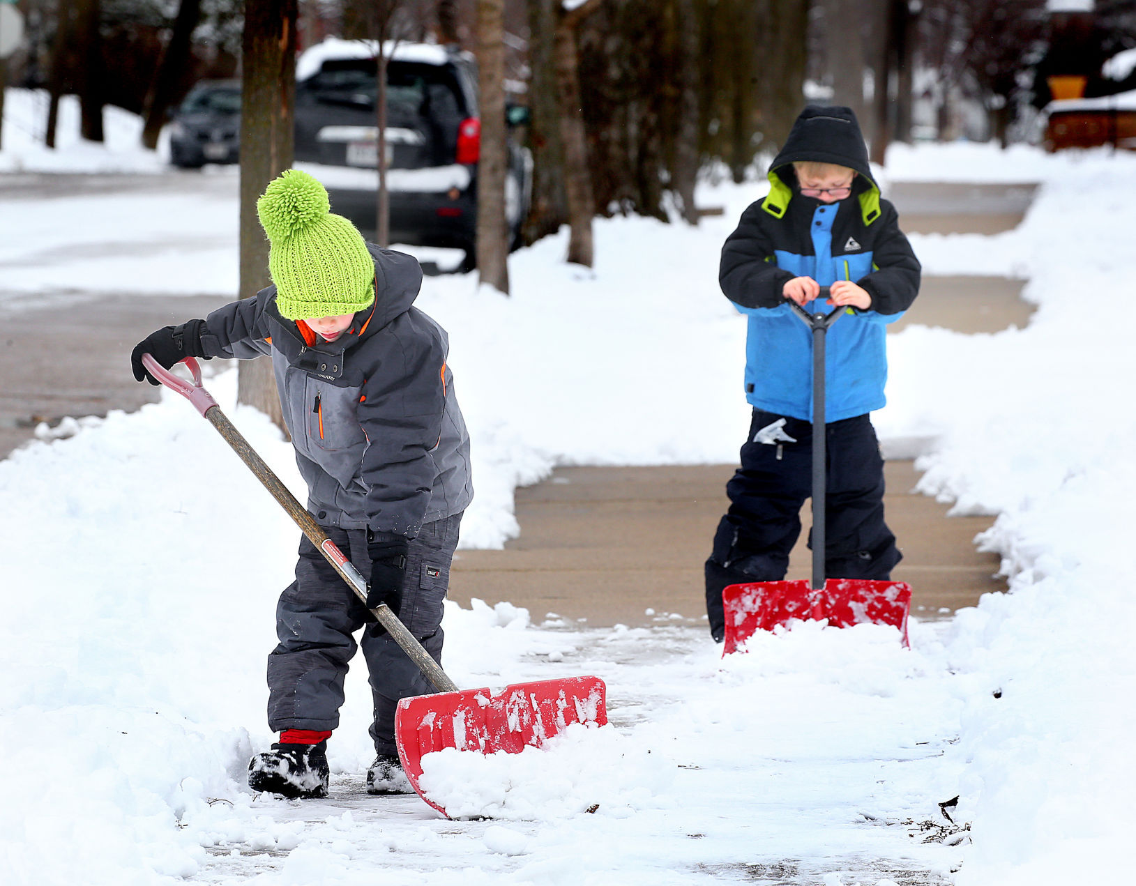 Snow shoveling